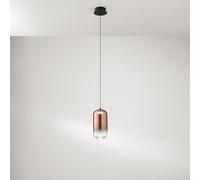 Vetro Borosilicato Contemporaneo Hunter Rame Specchiato D10