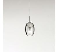 Vetro Borosilicato Contemporaneo Rain Fumè Specchiato D17 Senza Rosone