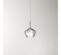 Vetro Borosilicato Contemporaneo Rain Fumè Specchiato D20 Senza Rosone