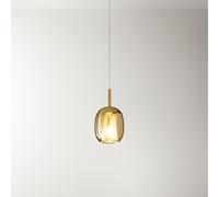 Vetro Borosilicato Contemporaneo Rain Oro Specchiato D17,5 Senza Rosone