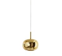 Vetro Borosilicato Contemporaneo Rain Oro Specchiato D22,5 Senza Rosone