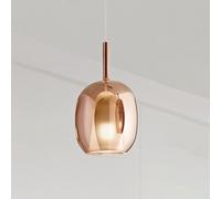 Vetro Borosilicato Contemporaneo Rain Rame Specchiato D17,5 Senza Rosone