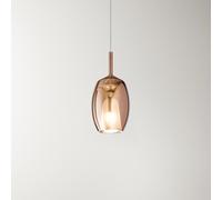 Vetro Borosilicato Contemporaneo Rain Rame Specchiato D17 Senza Rosone