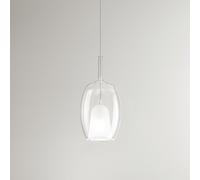 Vetro Borosilicato Contemporaneo Rain Trasparente D17 Senza Rosone