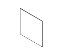 VETRO CERAMICO 4x241x241mm FUOCO KP/TSP ORIGINALE Klover per Termocucina Storica