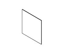 VETRO CERAMICO 4x274x291mm FUOCO ALT110 ORIGINALE Klover per Termocucina Altea