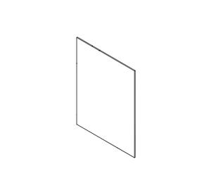 VETRO CERAMICO 4x328x398mm BV22 ORIGINALE Klover per Stufa Belvedere 22
