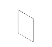 VETRO CERAMICO 4x370x509mm BV28 ORIGINALE Klover per Stufa Belvedere 28