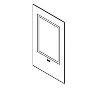 VETRO CERAMICO SERIGRAFATO 4x405x720mm BV28 ORIGINALE Klover per Stufa Belvedere