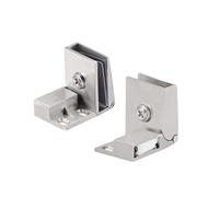 Vetro Cerniera Sportello ,Lega Zinco ,Per 3-5mm Spessore Vetro 1 Coppia