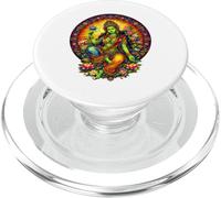 Vetro colorato antica Dea buddismo tibetana Tara verde PopSockets PopGrip per MagSafe