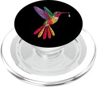 Vetro colorato per gli amanti dei colibrì per uomini, donne, bambini PopSockets PopGrip per MagSafe