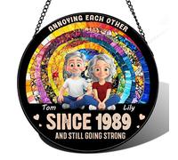 Vetro colorato personalizzato da appendere, acchiappasole a spirale arcobaleno, decorazione per la casa per finestre, regali per amanti dell'arte, idee regalo di Natale, compleanno, regali per