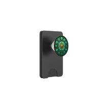 Vetro colorato stile mandala floreale blu estetica bohémien PopSockets PopWallet per MagSafe