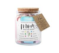 Vetro con messaggi, frasi amorevoli nel codice colore, incoraggiamento emotivo per la mamma, ricordo in confezione regalo, regalo personale per la festa della mamma