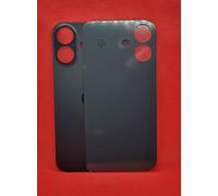 VETRO COPRI BATTERIA COMPATIBILE APPLE IPHONE 16 NERO BLACK BIG HOLE