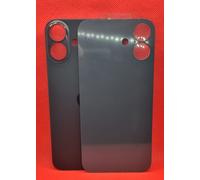 VETRO COPRI BATTERIA COMPATIBILE APPLE IPHONE 16 PLUS NERO BLACK BIG HOLE