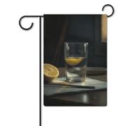 Vetro d'acqua con bandiera limone 30,5 x 45,7 cm poliestere double face bandiere da giardino bandiere di benvenuto banner decorazione esterna per cortile portico prato