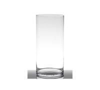 Vetro Decorativo, Vaso Cilindro B H.40cm (D) .18,5cm Trasparente Tondo Hakbijl