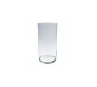 Vetro Decorativo, Vaso da Fiori Giro Cilindrico Tondo H.30cm D.15cm Vetro Jodeco