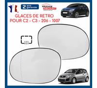 Vetro Del Retro Riscaldata Anteriore Destro + Sinistra per C2 C3 206 1007=8151CC