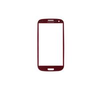Vetro dello schermo frontale rosso + adesivo per Samsung Galaxy S3 I9300 I9305