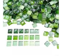 Vetro di colore misto per tessere a mosaico, 200 g, 1 cm, colori misti (D)