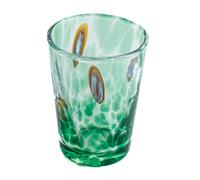 Vetro di Murano Colpo Verde Multi Arancione Blu Rosso Fatto a Mano Millefiori