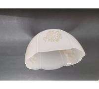 Vetro di ricambio bianco fiori per abatjour lampadario applique rustico luce E14