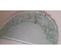 Vetro di ricambio Di Murano mezzaluna per applique lampada da parete 35x18 cm