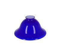 Vetro di ricambio per lampada da tavolo ministeriale forma di cono blu 19 cm