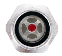 Vetro di visualizzazione del livello dell'olio per compressore d'aria, alluminio con esagono incassato, vetro temperato, filettatura esterna da 1/2", resistente al calore per CNC e pressa idraulica