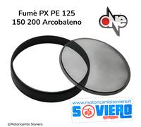 Vetro Fumè e Ghiera Nera contachilometri Vespa PX PE 125 150 200 Arcobaleno