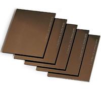 VETRO INATTINICO SPECCHIATO PER MASCHERE DI SALDATURA 75x98 mm. Oro