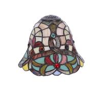 Vetro lavorato in stile Tiffany colorato con fiori per lampade lampadari 20 cm