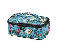 Vetro macchiato Fioritura Fiore di Rosa Piccole Borse Pranzo per le Donne Piccola Borsa Isolata Ragazza Lunch Box Termico Borsa Impermeabile
