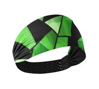 Vetro macchiato Verde Nero Halloween no slip palestra fasce per le donne Elastiche fasce per il sudore per la corsa lavaggio viso tennis accessori para el cabello de mujeres