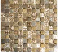 Vetro Mosaico Pietra Naturale Pezzi Mix Rustico Specchio Piastrelle Cucina Art: