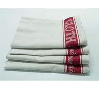 Vetro panno/Linen Union Glass Cloth 4 x Red Glass Cloth