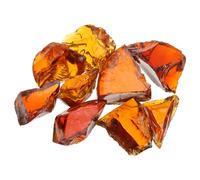 Vetro per braciere, 3-5 cm (1-1/5" a 2") Rocce di vetro lucido, marrone