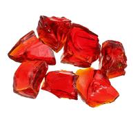 Vetro per braciere, 3-5 cm (1-1/5" a 2") Rocce di vetro lucido, rosso