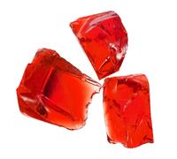 Vetro per braciere, 5-8 cm (da 2" a 3,1") Rocce di vetro lucido, rosso