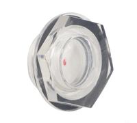 Vetro per olio 3/4" BSPT maschio, compressore Fitting, in plastica trasparente, indicatore del livello del liquido per compressori d'aria, 38 x 22 mm