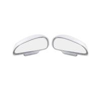 Vetro per specchietti auto Specchietto Retrovisore Regolabile Per Punto Cieco Dell'auto Ausiliario Una Guida Sicura Eliminazione Punti Universale(White)