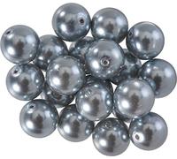 Vetro Perle di Cera à ˜ 10 mm Colore: Argento