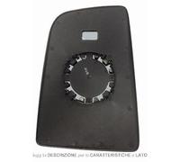 Vetro Piastra Retrovisore Volkswagen Lt Crafter 2006 Sinistro Superiore