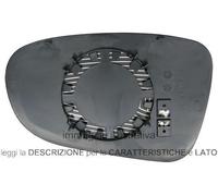 Vetro Piastra Specchio Retrovisore Seat Alhambra 1996-2000 Destro Termico