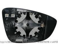 Vetro Piastra Specchio Retrovisore Volkswagen Scirocco 2008 Sinistro Termico