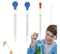 Vetro Pipette,3ml 5ml 10ml Pipettes Graduée Verre,Contagocce Graduati in Vetro,Prova Pipettare Vetro,Pipette Contagocce,Contagocce Graduato,Contagocce in Vetro,per Laboratorio Alimenti Scolastica