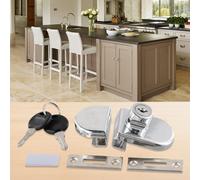 Vetro Porta Lock Armadietto Armadietti Display for 5-8mm Spesso Vetro Hardware